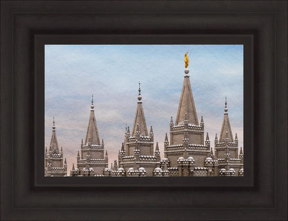 Salt Lake Temple Winter Ramparts