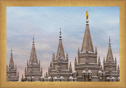 Salt Lake Temple Winter Ramparts