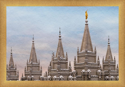 Salt Lake Temple Winter Ramparts