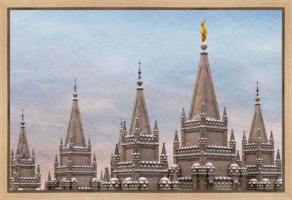 Salt Lake Temple Winter Ramparts