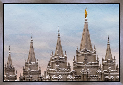 Salt Lake Temple Winter Ramparts