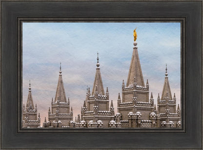 Salt Lake Temple Winter Ramparts