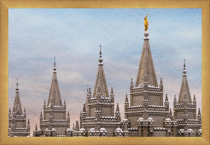 Salt Lake Temple Winter Ramparts