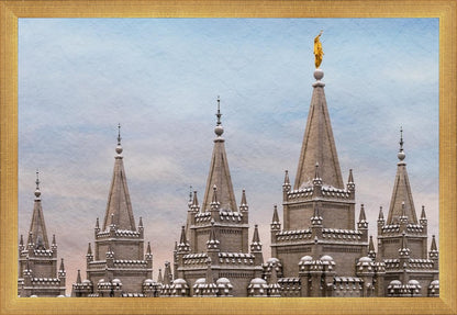 Salt Lake Temple Winter Ramparts
