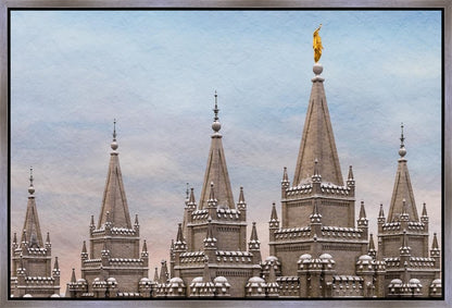 Salt Lake Temple Winter Ramparts