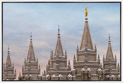 Salt Lake Temple Winter Ramparts