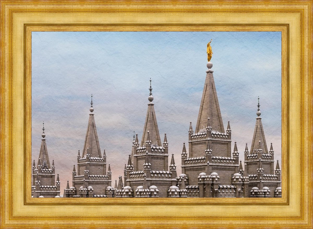 Salt Lake Temple Winter Ramparts