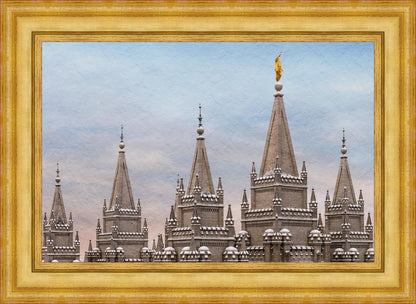 Salt Lake Temple Winter Ramparts
