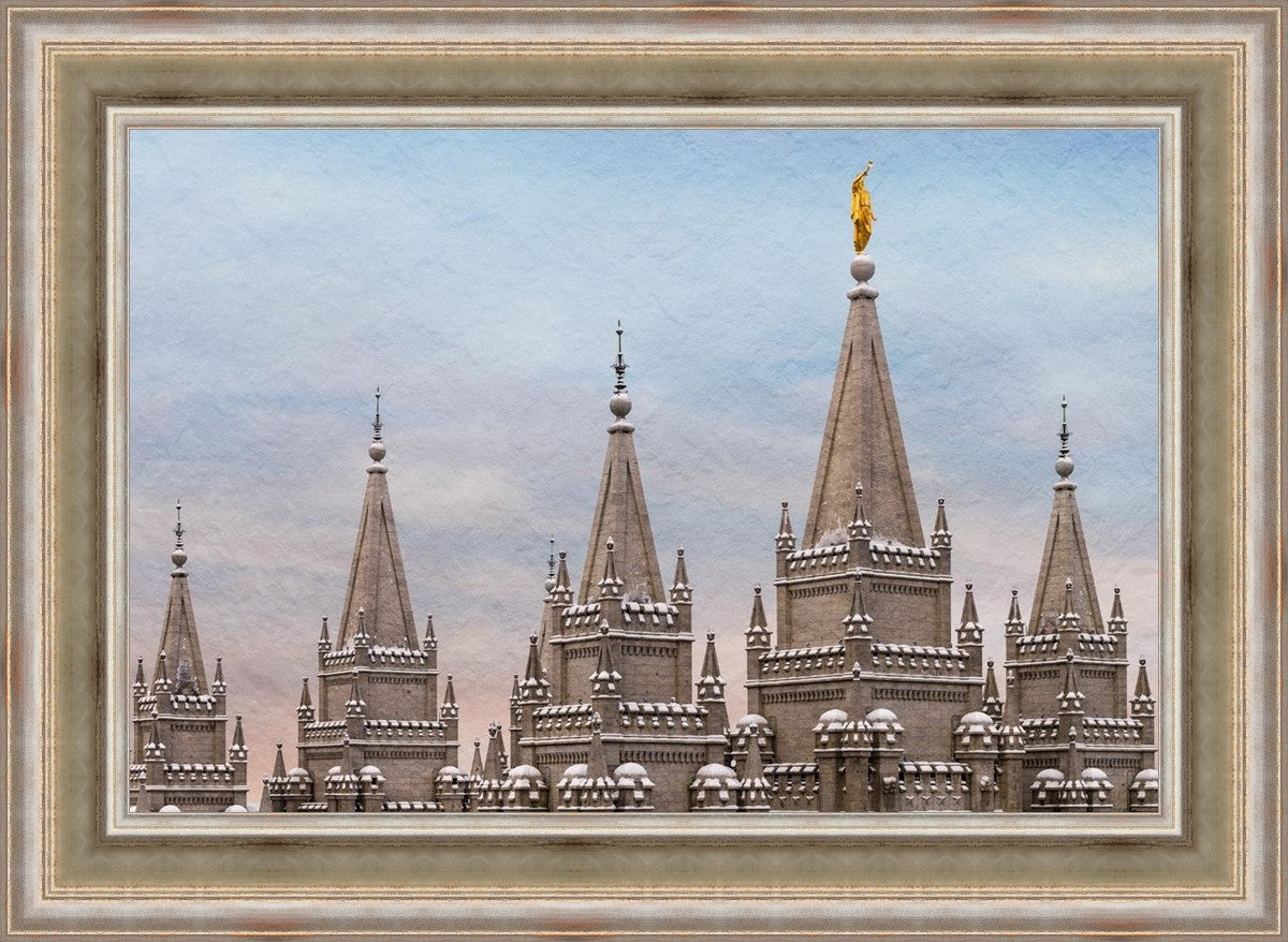 Salt Lake Temple Winter Ramparts