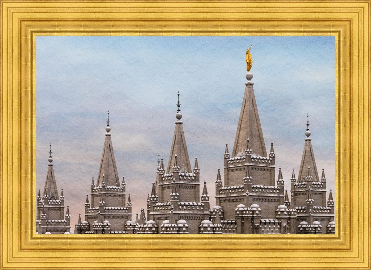 Salt Lake Temple Winter Ramparts