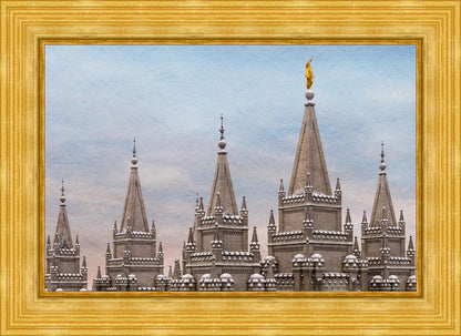 Salt Lake Temple Winter Ramparts