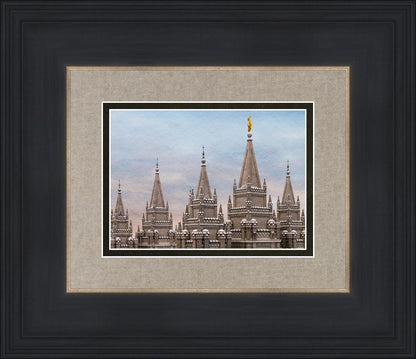 Salt Lake Temple Winter Ramparts