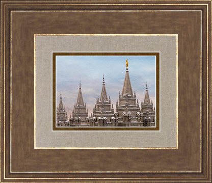 Salt Lake Temple Winter Ramparts