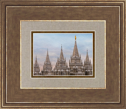 Salt Lake Temple Winter Ramparts