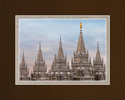 Salt Lake Temple Winter Ramparts