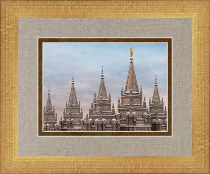 Salt Lake Temple Winter Ramparts