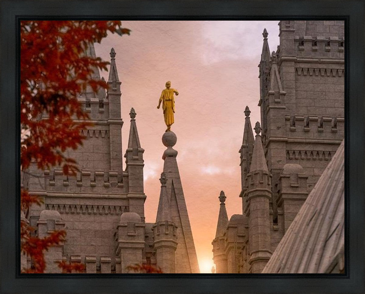 Salt Lake Temple Angel from on High Gallery Wrap