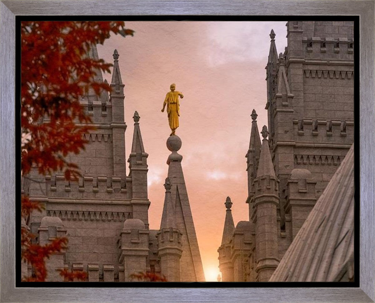 Salt Lake Temple Angel from on High Gallery Wrap