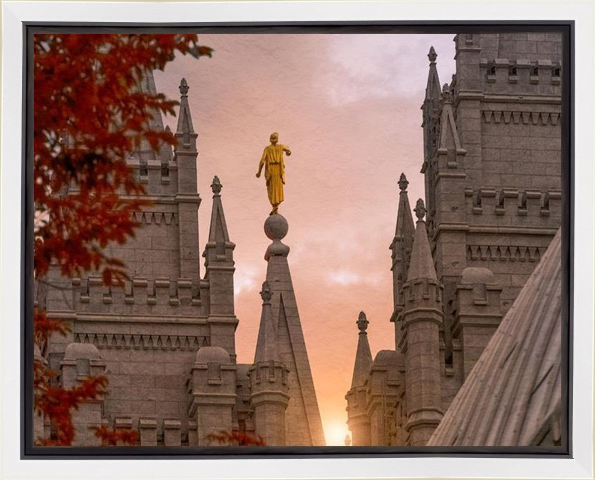 Salt Lake Temple Angel from on High Gallery Wrap