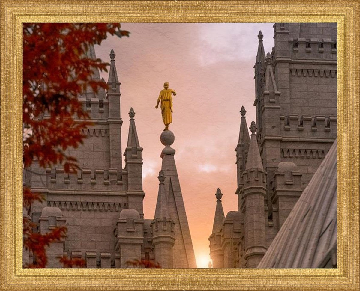 Salt Lake Temple Angel from on High