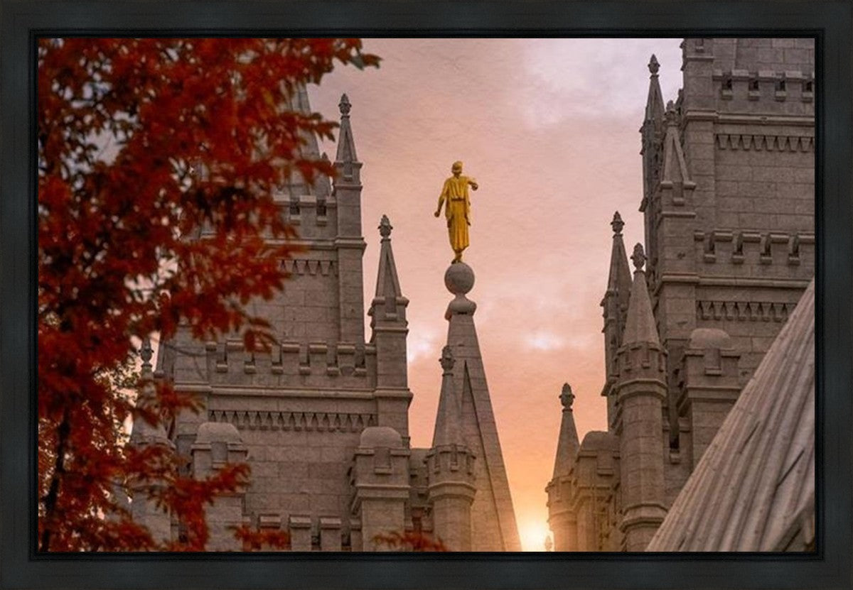 Salt Lake Temple Angel from on High Gallery Wrap