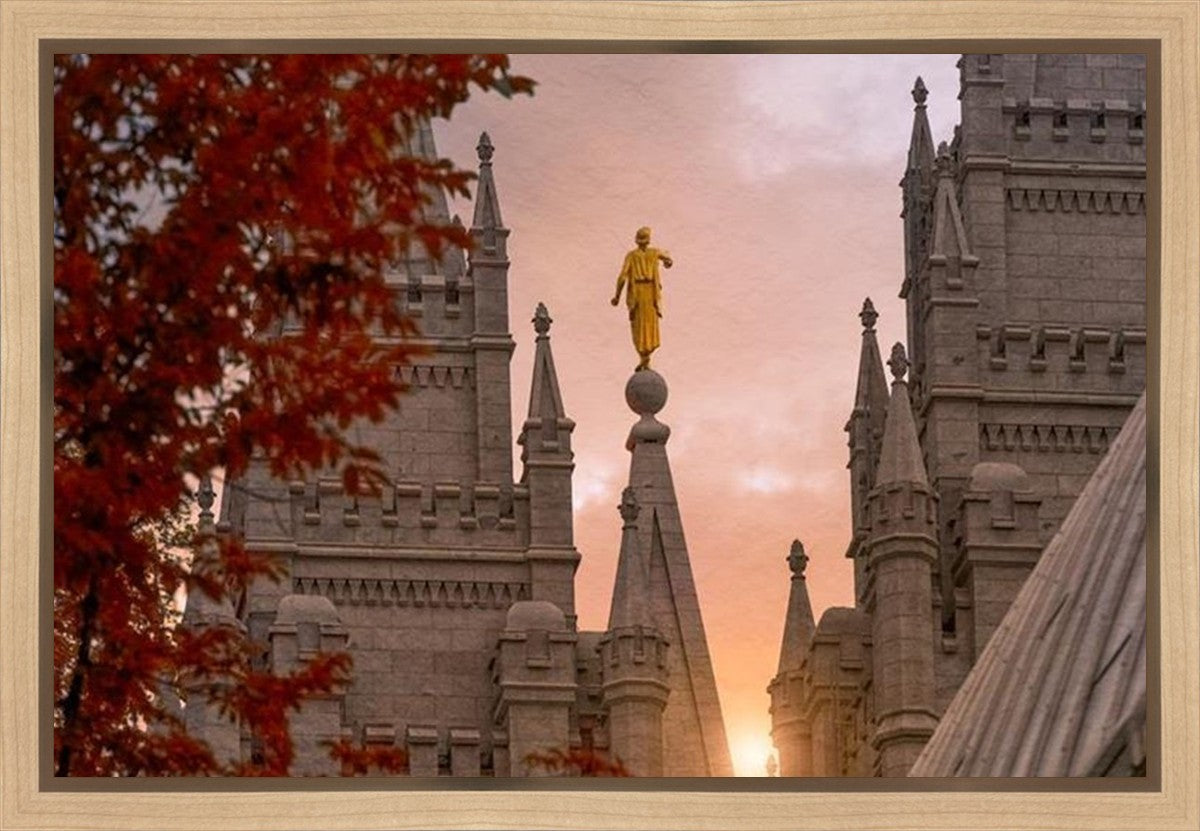 Salt Lake Temple Angel from on High Gallery Wrap