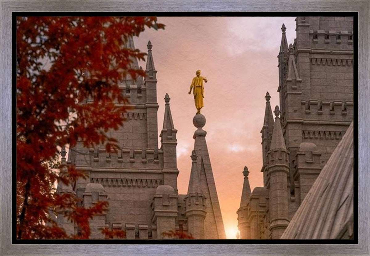 Salt Lake Temple Angel from on High Gallery Wrap