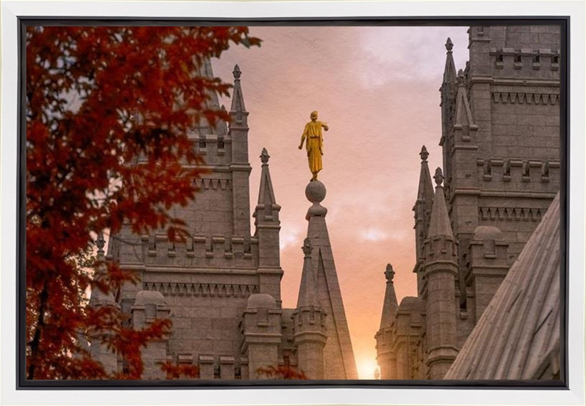 Salt Lake Temple Angel from on High Gallery Wrap
