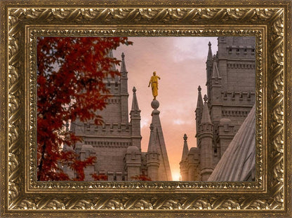 Salt Lake Temple Angel from on High