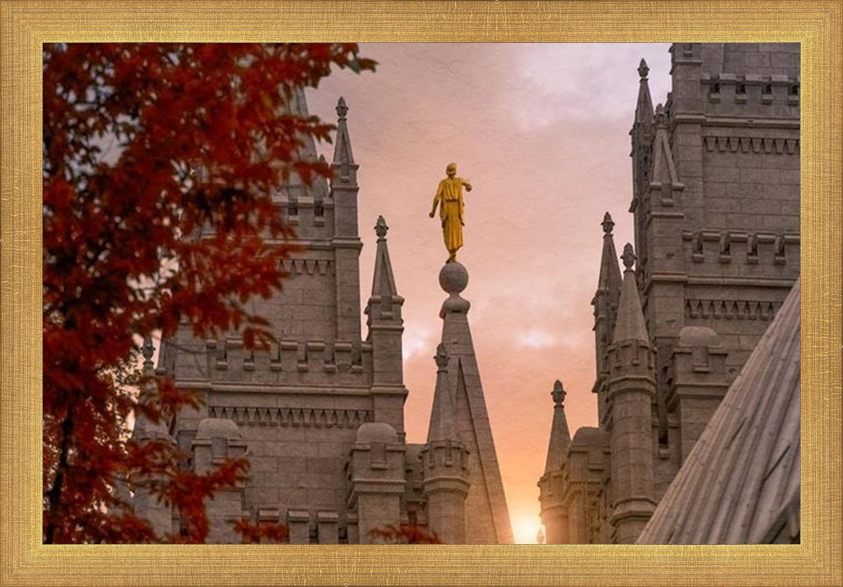 Salt Lake Temple Angel from on High