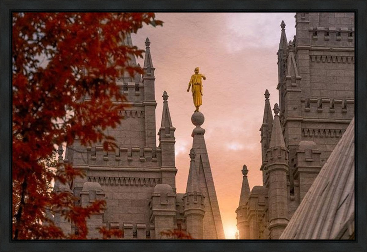 Salt Lake Temple Angel from on High Gallery Wrap