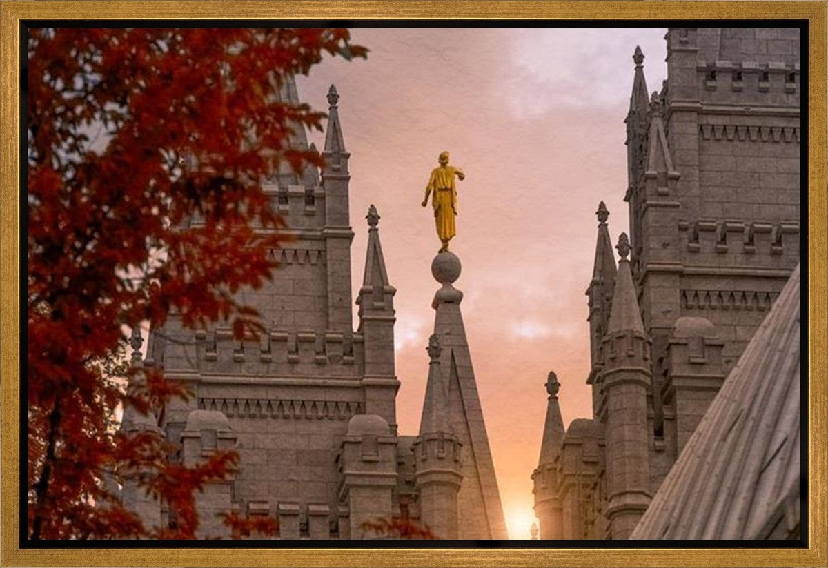 Salt Lake Temple Angel from on High Gallery Wrap