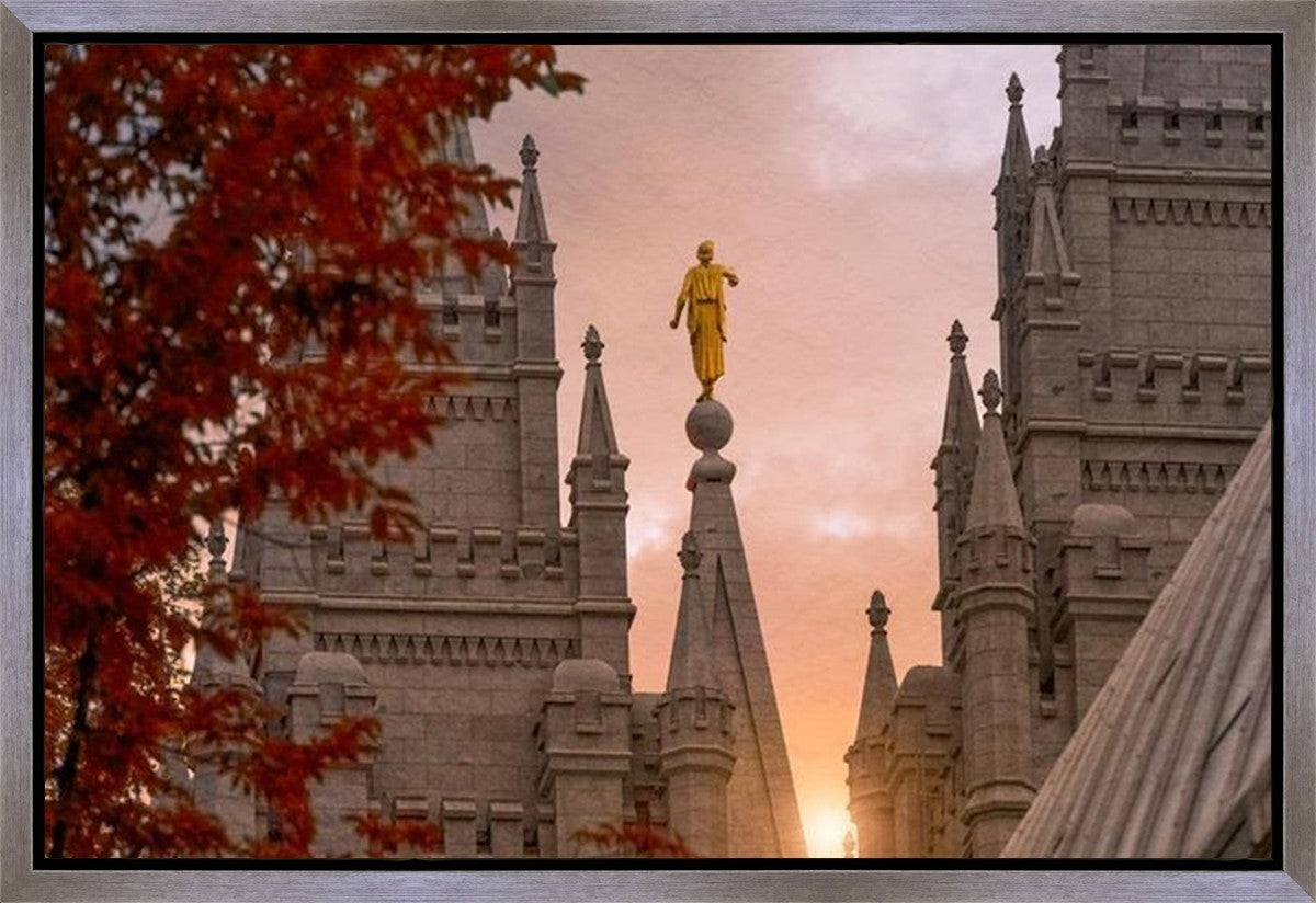 Salt Lake Temple Angel from on High Gallery Wrap