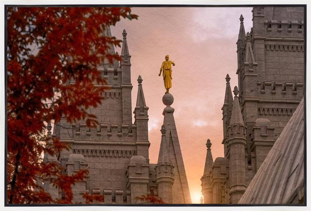 Salt Lake Temple Angel from on High Gallery Wrap