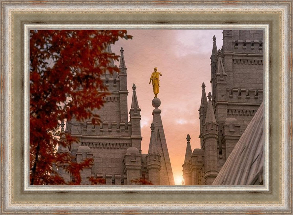 Salt Lake Temple Angel from on High