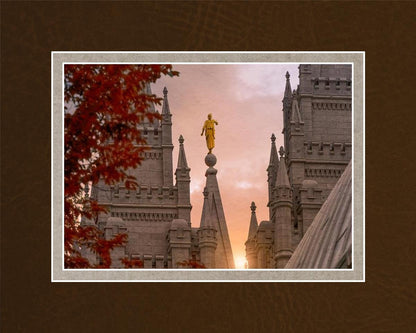 Salt Lake Temple Angel from on High