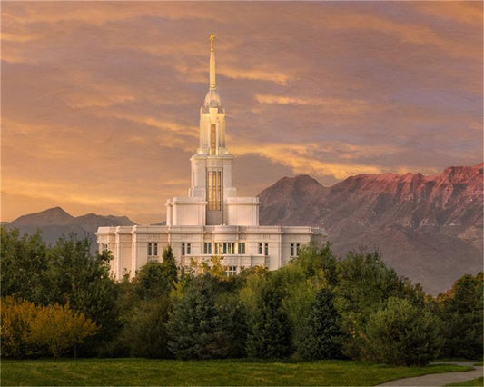 Payson Temple Golden Valley Gallery Wrap