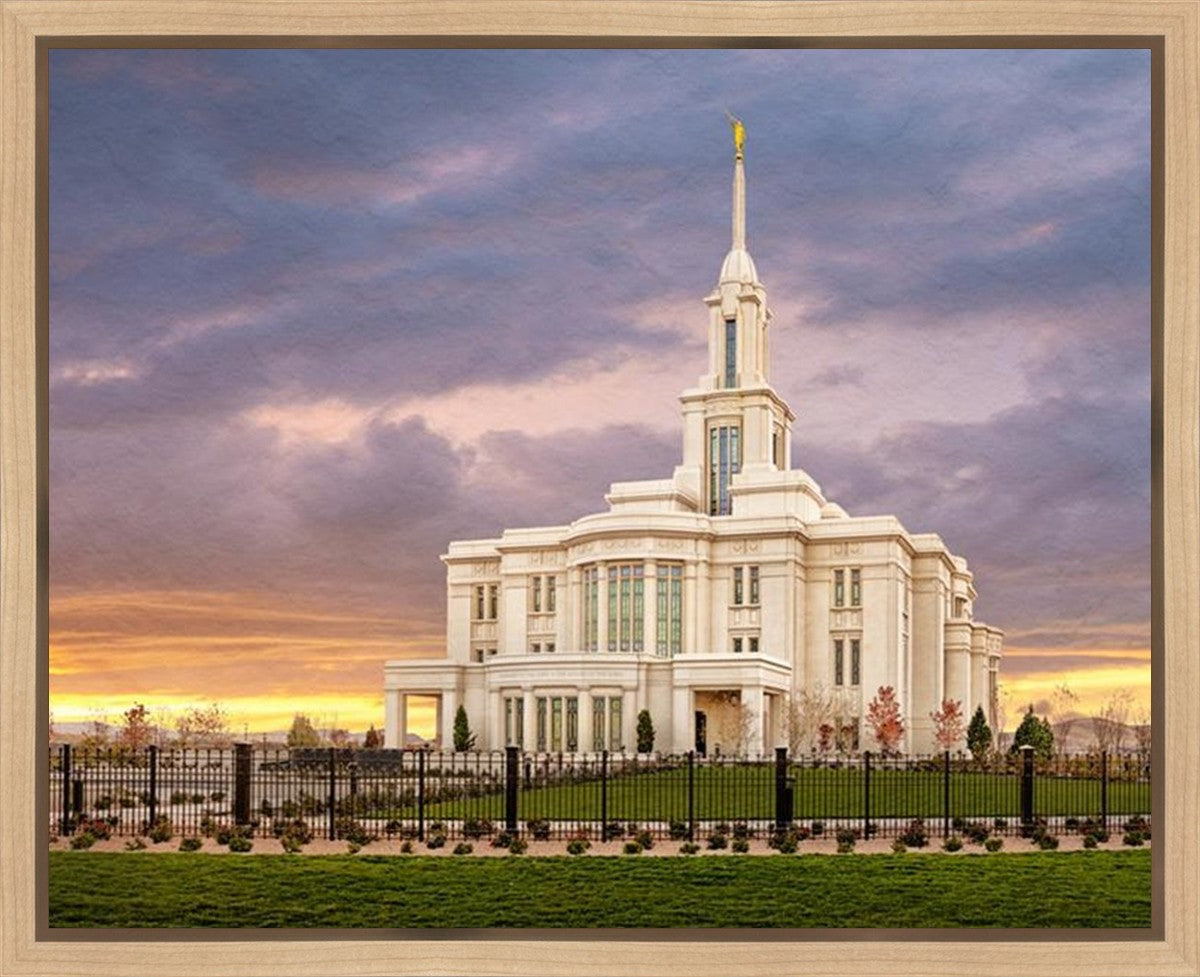 Payson Temple Storm Breaks