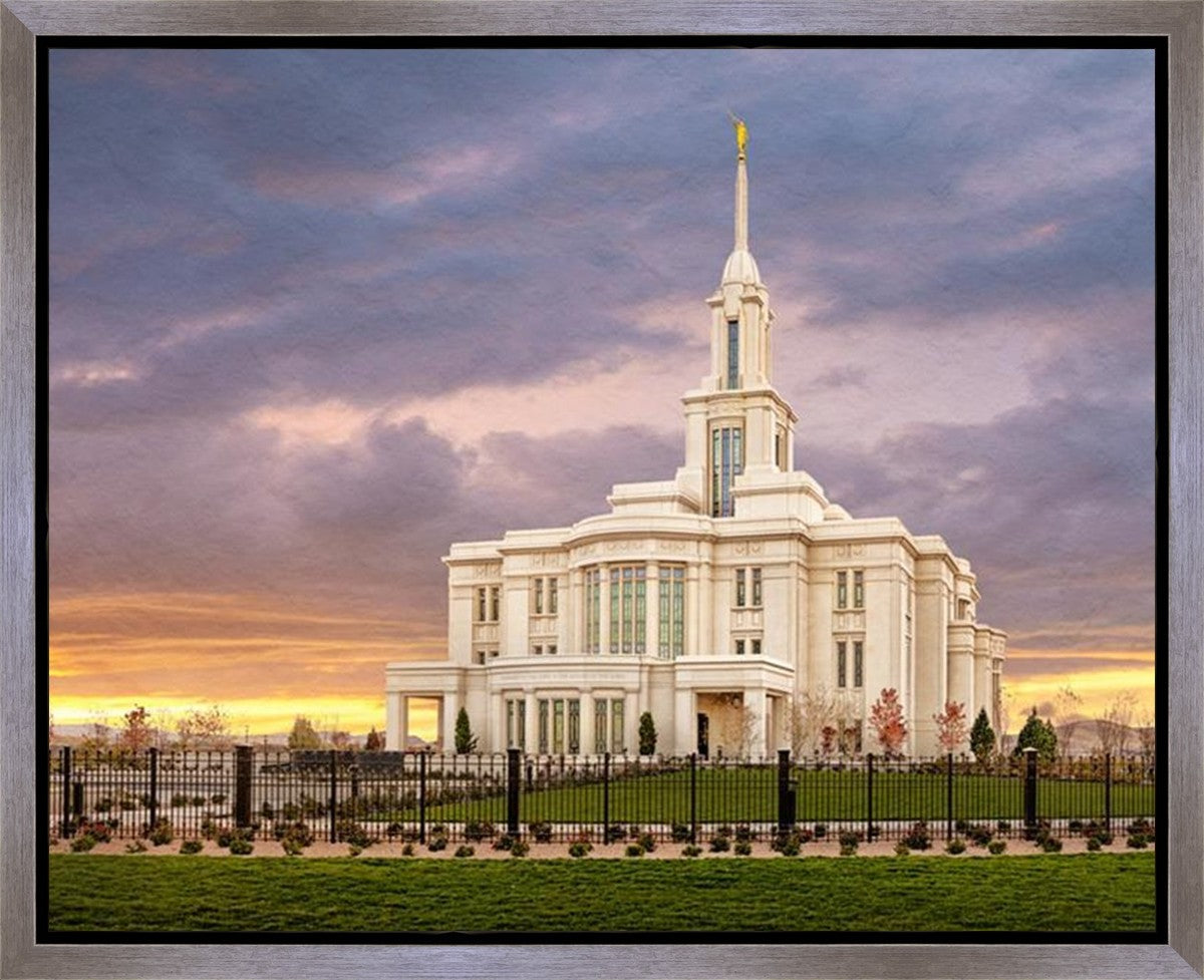 Payson Temple Storm Breaks