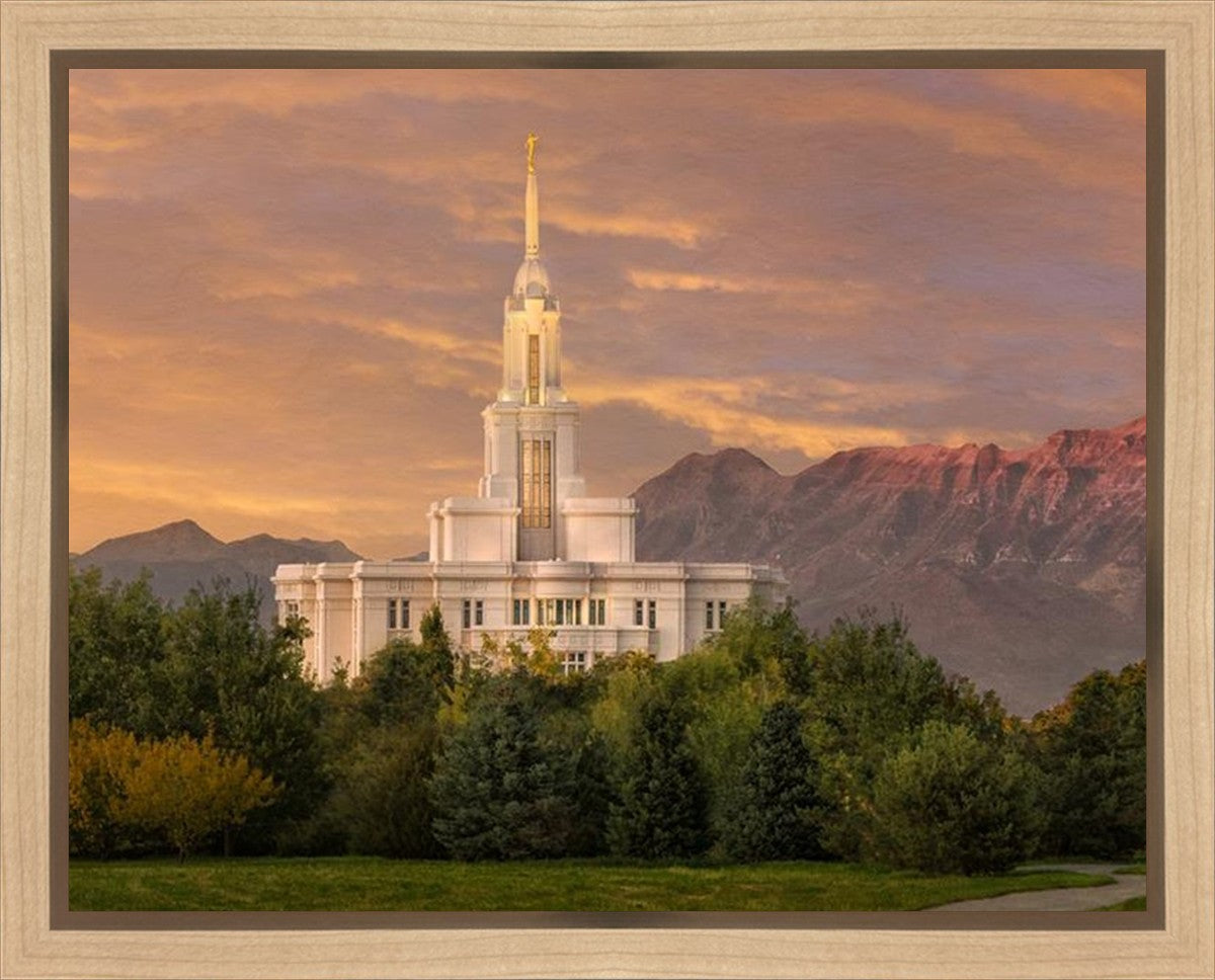 Payson Temple Golden Valley Gallery Wrap