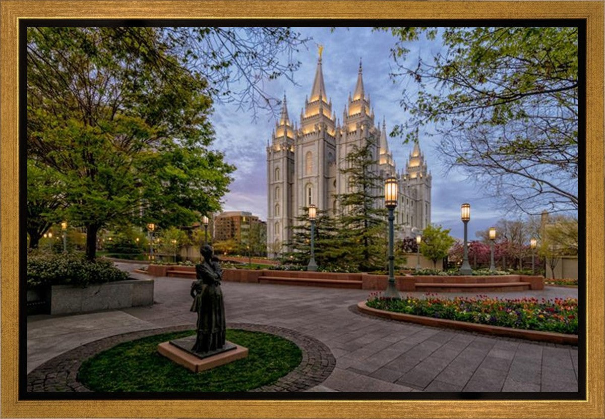 Salt Lake Light Unto my Path Gallery Wrap