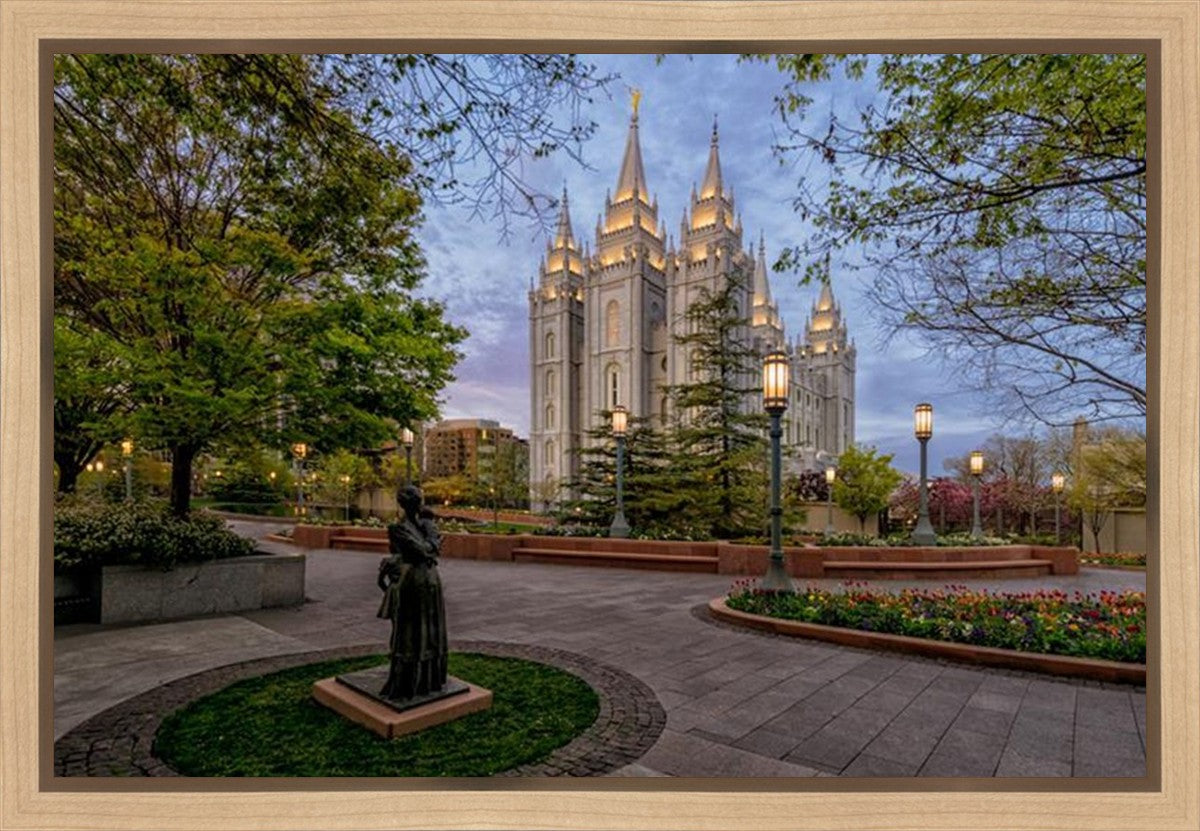 Salt Lake Light Unto my Path Gallery Wrap