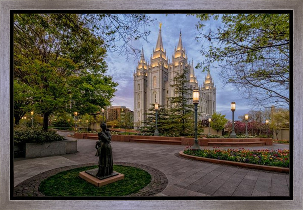 Salt Lake Light Unto my Path Gallery Wrap