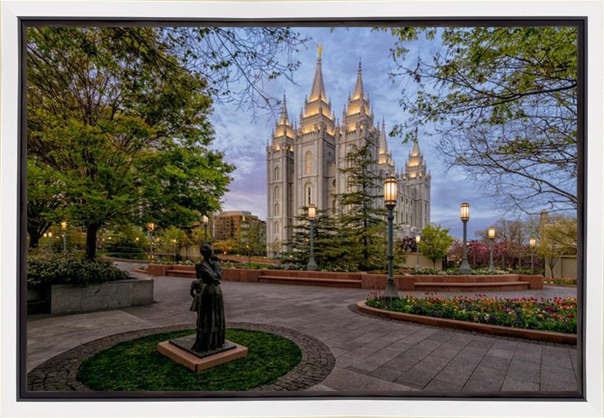 Salt Lake Light Unto my Path Gallery Wrap