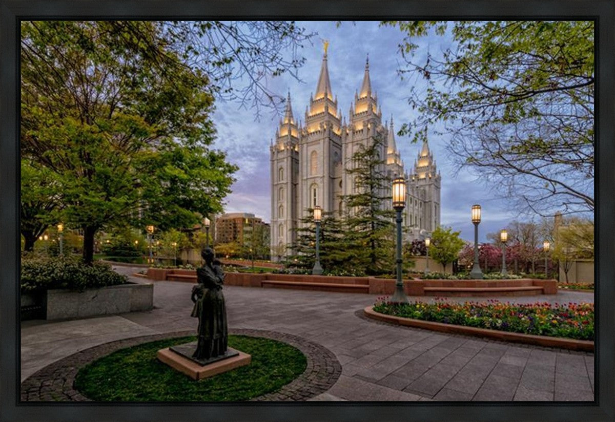 Salt Lake Light Unto my Path Gallery Wrap