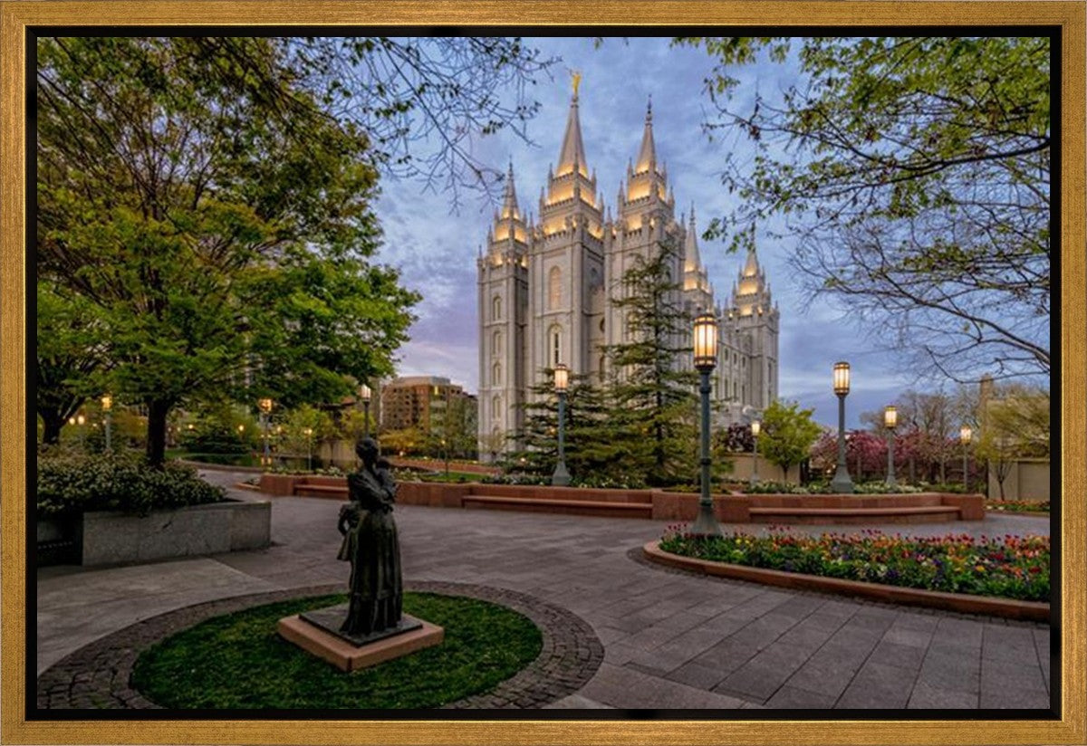 Salt Lake Light Unto my Path Gallery Wrap
