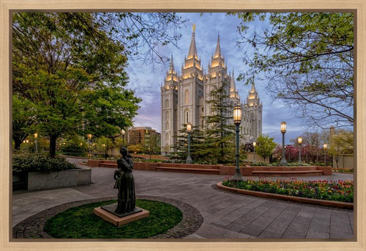 Salt Lake Light Unto my Path Gallery Wrap