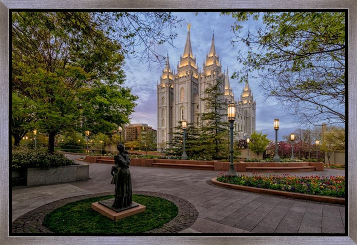 Salt Lake Light Unto my Path Gallery Wrap