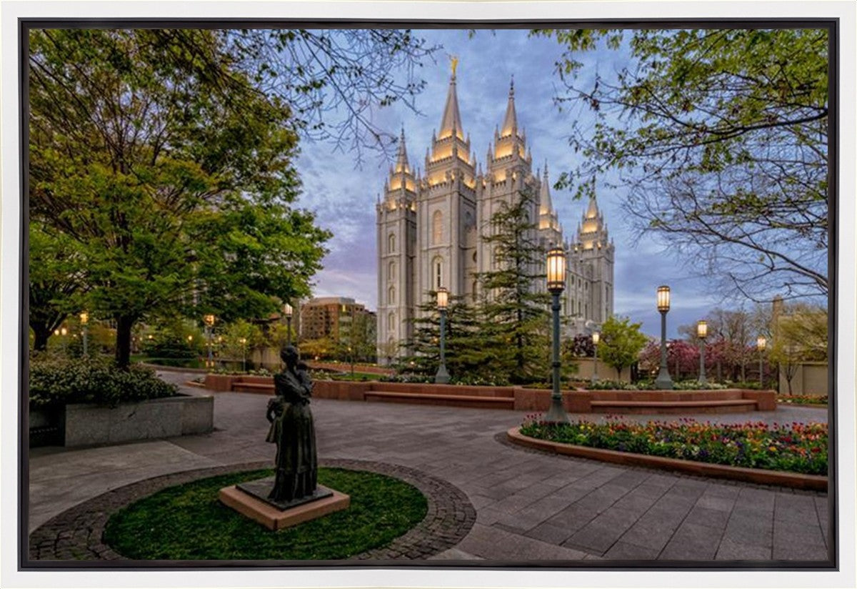 Salt Lake Light Unto my Path Gallery Wrap