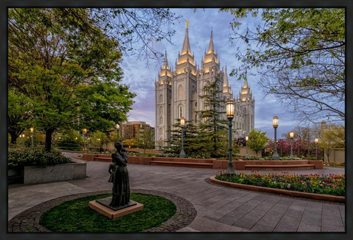 Salt Lake Light Unto my Path Gallery Wrap